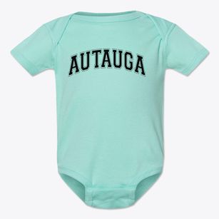 Autauga County Area Vocational Center Varsity Arch Baby Onesie