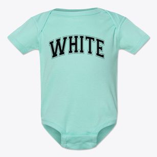 White Elementary School Varsity Arch Baby Onesie