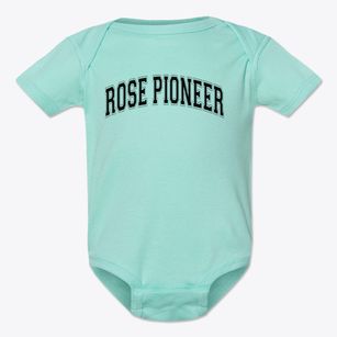 Rose Pioneer Elementary School Varsity Arch Baby Onesie