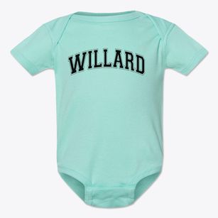 Willard Math Science Technology Center Varsity Arch Baby Onesie