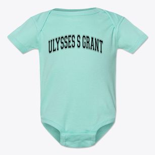Ulysses S Grant Elementary School Varsity Arch Baby Onesie