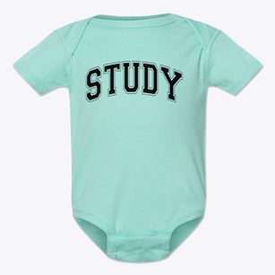 Study Middle School Varsity Arch Baby Onesie