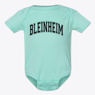 Bleinheim Elementary School Varsity Arch Baby Onesie