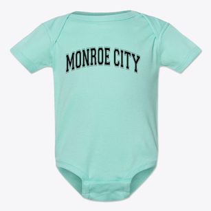 Monroe City R1 High School Varsity Arch Baby Onesie