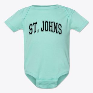 Saint Johns Lutheran School Varsity Arch Baby Onesie