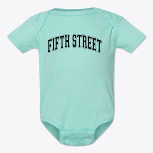 Fifth Street Elementary School Varsity Arch Baby Onesie