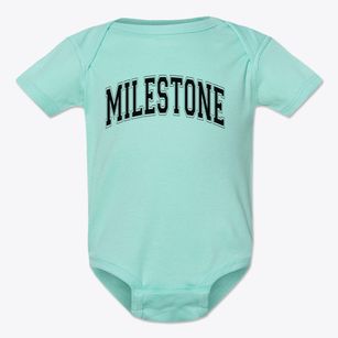Milestone Christian Academy Varsity Arch Baby Onesie