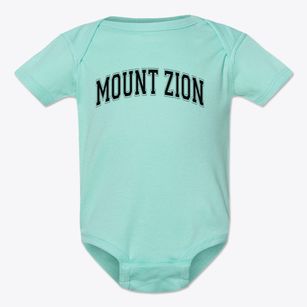 Mount Zion Christian Schools Varsity Arch Baby Onesie