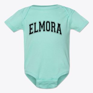 Elmora Elementary School 12 Varsity Arch Baby Onesie