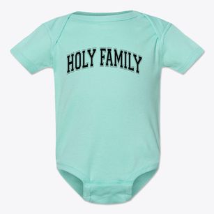 Holy Family School Varsity Arch Baby Onesie