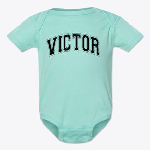 Victor Early Childhood Center Varsity Arch Baby Onesie