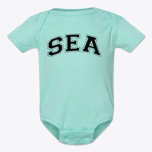 Saint Joseph By-the-sea High School Varsity Arch Baby Onesie