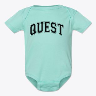 Quest Elementary School Varsity Arch Baby Onesie