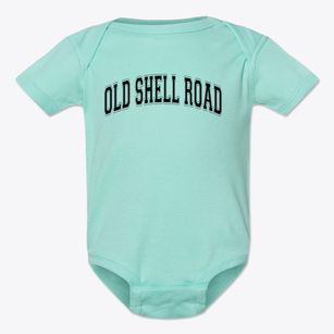 Old Shell Road School Of The Arts Varsity Arch Baby Onesie