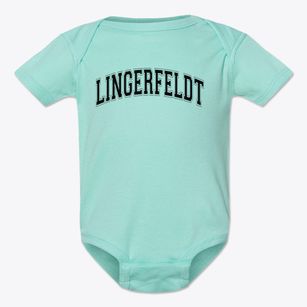 Lingerfeldt Elementary School Varsity Arch Baby Onesie