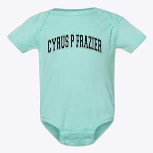Cyrus P Frazier Elementary School Varsity Arch Baby Onesie