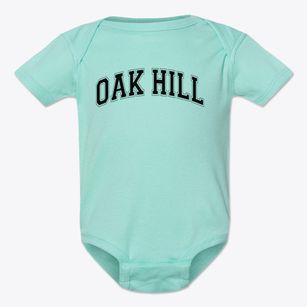 Oak Hill Elementary School Varsity Arch Baby Onesie