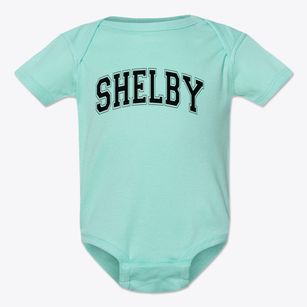 Shelby Middle School Varsity Arch Baby Onesie