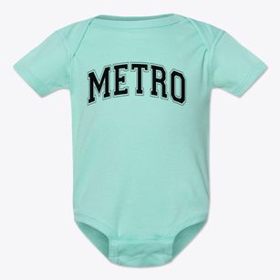 Metro Catholic Parish School Varsity Arch Baby Onesie