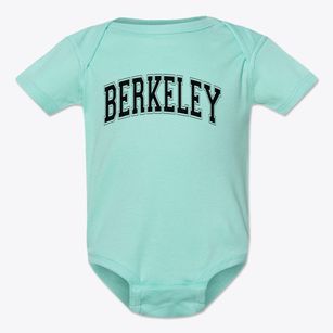 Berkeley Montessori School Varsity Arch Baby Onesie