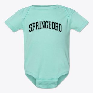 Springboro Elementary School Varsity Arch Baby Onesie