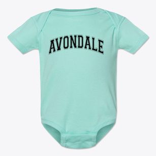 Avondale Elementary School Varsity Arch Baby Onesie