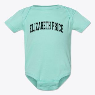 Elizabeth Price Elementary School Varsity Arch Baby Onesie