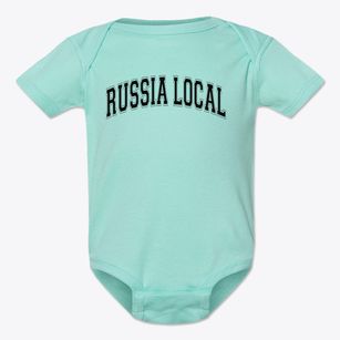 Russia Local School Varsity Arch Baby Onesie