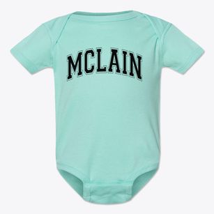 Mclain High School For Science And Technology Varsity Arch Baby Onesie