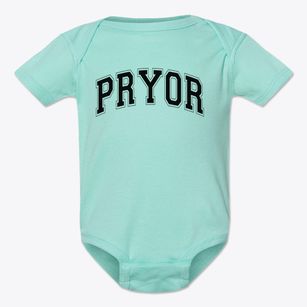 Pryor Senior High School Varsity Arch Baby Onesie