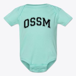 Oklahoma School Of Science And Mathematics Varsity Arch Baby Onesie