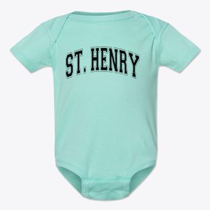 St Henry Parish Varsity Arch Baby Onesie