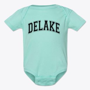 Delake Elementary School Varsity Arch Baby Onesie