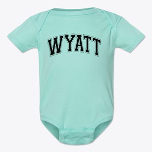 Wyatt Elementary School Varsity Arch Baby Onesie