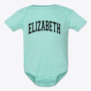 Elizabeth R Martin Elementary School Varsity Arch Baby Onesie