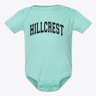 Hillcrest Christian School Varsity Arch Baby Onesie