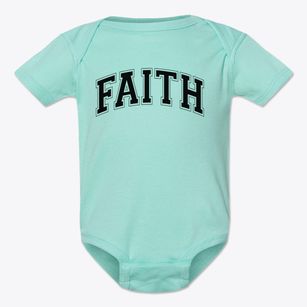 Faith Academy Varsity Arch Baby Onesie