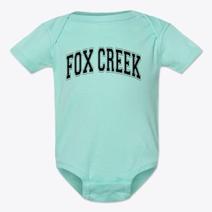 Fox Creek High School Varsity Arch Baby Onesie