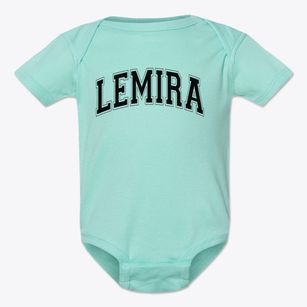 Lemira Elementary School Varsity Arch Baby Onesie