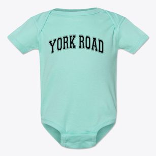 York Road Elementary School Varsity Arch Baby Onesie