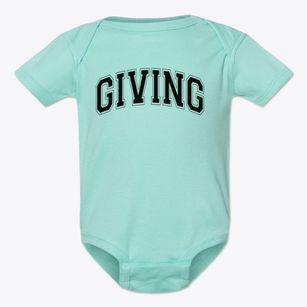Giving Tree Montessori Center Varsity Arch Baby Onesie