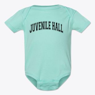 Juvenile Hall School Varsity Arch Baby Onesie