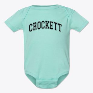 Crockett Junior High School Varsity Arch Baby Onesie