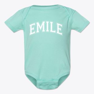 Emile Elementary School Varsity Arch Baby Onesie