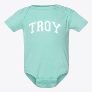 Troy High School Varsity Arch Baby Onesie