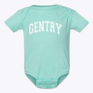 Gentry Junior High School Varsity Arch Baby Onesie