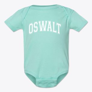 Oswalt Elementary School Varsity Arch Baby Onesie