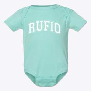 Rufio Varsity Arch Baby Onesie