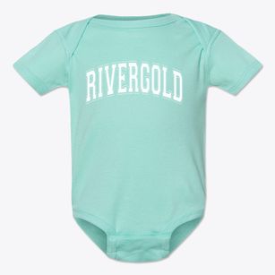 Rivergold Elementary School Varsity Arch Baby Onesie