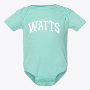 Watts Christian School Varsity Arch Baby Onesie